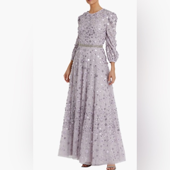 Mac Duggal Dresses & Skirts - Mac Duggal Lavender Sequin Floral Gown size 14 NWT $698